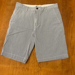 Dockers Men's Light Blue Striped Shorts